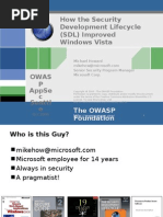 How The Security Development Lifecycle (SDL) Improved Windows Vista