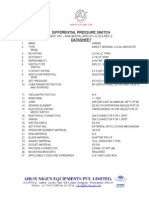 Ane BNVNL Arg 011 e 023 Rev.0 Datasheet Differential Pressure Switch