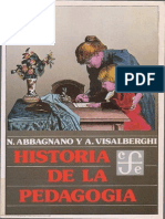 Abbagnano, N. & Visalberghi, A. (1992) - Historia de La Pedagogía. Fondo de Cultura Económica