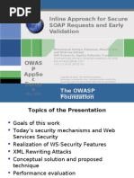 OWASPAppSecEU2006_InlineApproachforSecureSOAPRequests