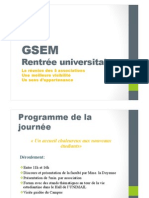 GSEM-Rentrée Universitaire 2014