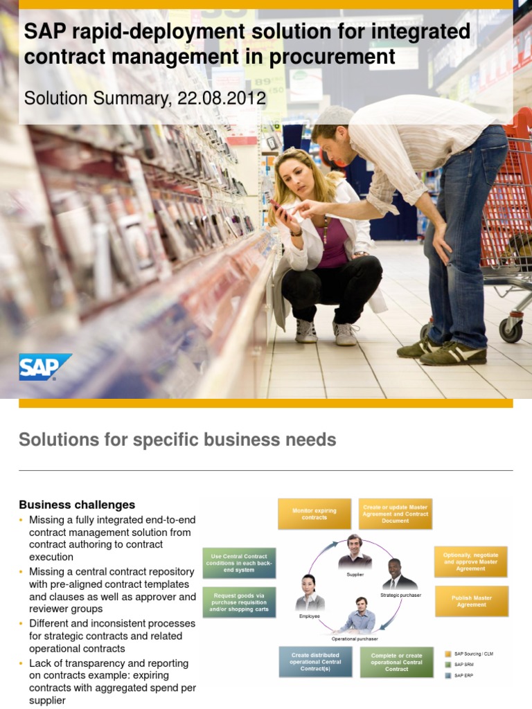 Integrated Contract Management RDS Solution Summary | PDF