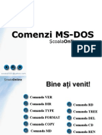 Comenzi in MS Dos