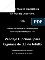 Vendaje Funcional Esguince LLE Tobillo.