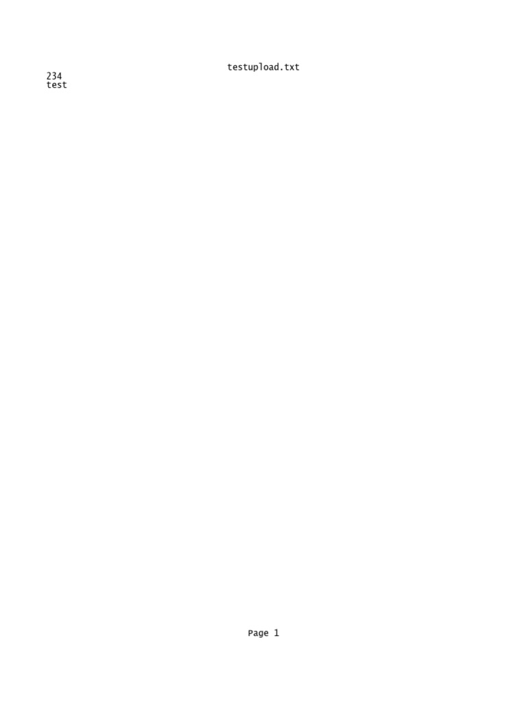 Testupload - TXT 234 Test | PDF