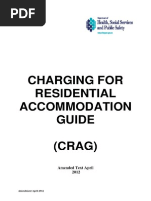 Charging For Residential Accommodation Guidance - Crag 2012  PDF 
