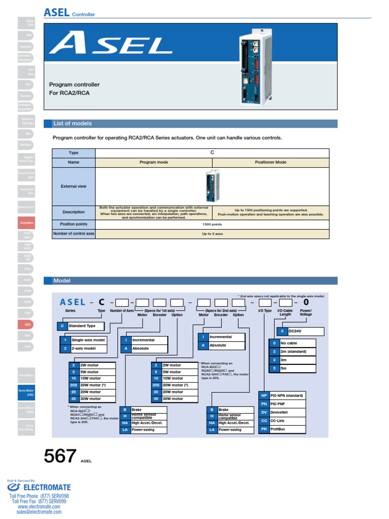 RCA2/RCA Series Actuator Controller Guide | PDF | Servomechanism ...