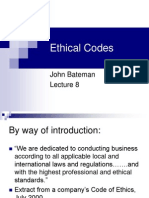 Ethical Codes: John Bateman