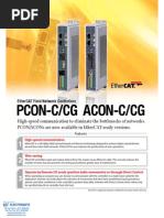 IAI EtherCAT Pcon Acon Specsheet