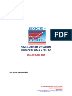 IDICE: Preferencia Electoral Al Gobierno Regional de Tacna Julio 2014