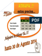 Precios Abonos AGO2014