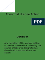 Abnormal Uterine Action