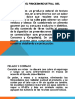 Proceso industrial del esparrago: pelado, corte, escaldado, envasado y esterilización