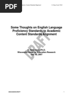 Some Thoughts On English Language Proficiency