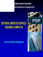 Estados limites de serviço em estruturas de concreto segundo a NBR 6118