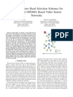 Optimal Cluster Head Selection Schemes For Hierarchical OFDMA Based Video Sensor Networks