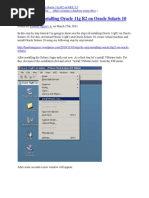 Ora11 On Sol10 in VMWare