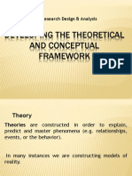 Developing The Theoretical and Conceptual Framework: Research Design & Analysis