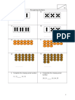 Recognizing Numbers A) B) 10