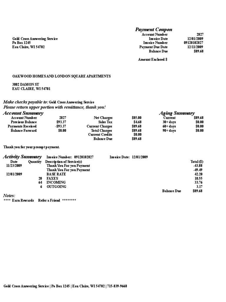 Gold Cross Invoice Payment Details | PDF | Invoice | Payments