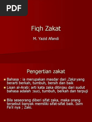 Materi Fiqh Zakat Fix Ppt