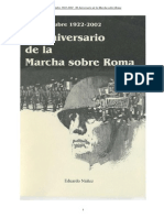 80 Aniversario de La Marcha Sobre Roma