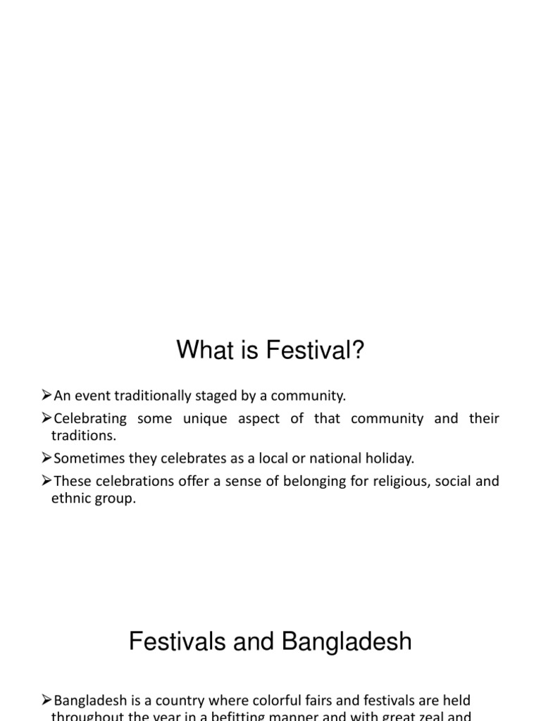 Festivals in Bangladesh | PDF | Bangladesh | South Asia