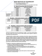 Netaji Subhas Institute of Technology: I. Discipline - Signal Processing Under ECE Division