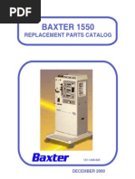 BAXTER 1550 Parts Manual PDF