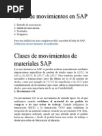 Transacción Mb51 Movimientos de Inventarios | PDF