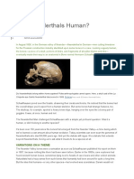 Are Neanderthals Human