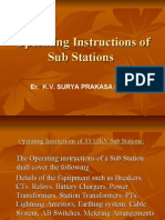 7 Operating Instructions of Sub Stations
