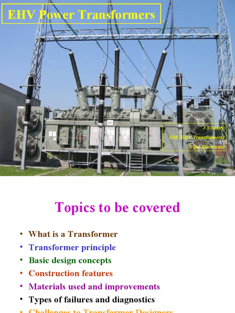 EHV Power Transformer Design Principles | PDF