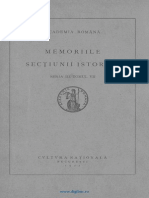 Analele Academiei Române. Memoriile Secţiunii Istorice. Seria 3. Tomul 07 (1927)