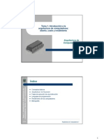 T1-Introducción a La Arquitectura de Computadores-Diseño, Coste y Rendimiento