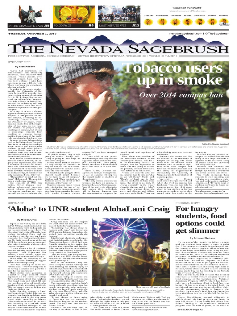 Nevada Sagebrush Archives 10/01/13 PDF Supplemental Nutrition