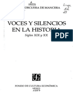 Indice Voces y Silencios de La Historia