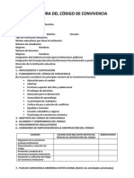 Estructura Del Código de Convivencia