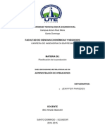 Diez Decisiones Estrategicas en Administración de Operaciones