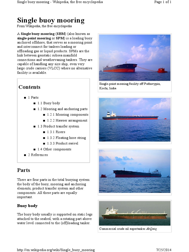 Single Buoy Mooring PDF