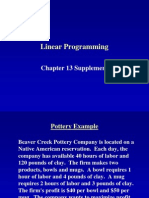 Linear Programming: Chapter 13 Supplement
