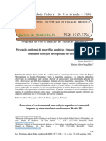 Silva e Magalhães (2014) Percepção Ambiental de Macrófitas Aquáticas e Impactos Ambientais