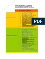 Actividades de Aprendizaje Sugeridas