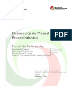 Elaboracion Manual de Procedimientos