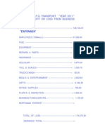 ''EXPENSES'': A.P.G. Transport ''Year 2011 '' Profit or Loss From Business