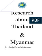 Research About Myanmar and Thailand