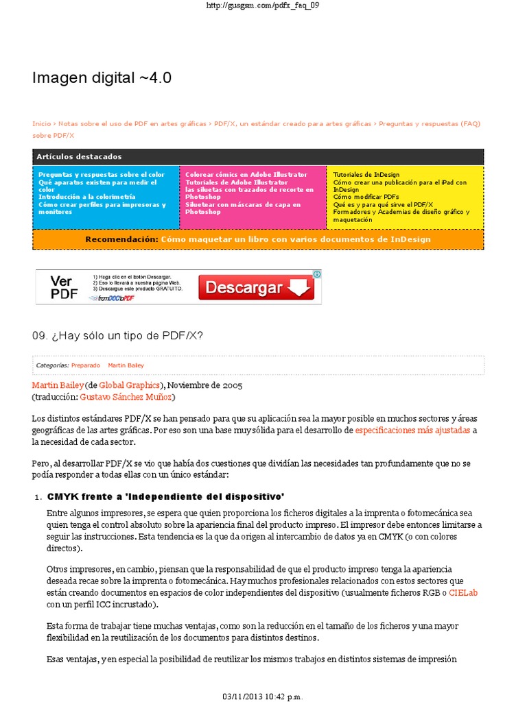 Tipos de Formato PDF - X | PDF | Adobe InDesign | Formato de Documento ...
