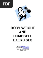 Bodyweight and Dumbbell Exercises