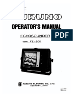 FE600 Operator - S Manual