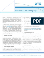 25 Essentials For Exceptional Email Campaigns